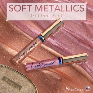 LIPSENSE® SOFT METALLICS GLOSS DUO (LIMITED EDITION, RARE FIND!)